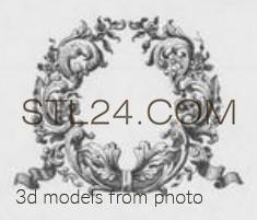 Рамы для зеркал и картин (FRAME_0643 -  | 3D model 3DSMAX / OBJ / STL) 3D модель для ЧПУ станка